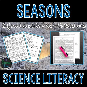 Preview of Seasons Science Literacy Article - Distance Learning Compatible