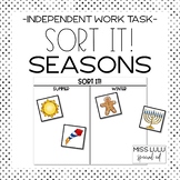 Seasons Sort It! Independent Work Task