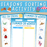 Seasons Sorting Activity | Cut and Paste