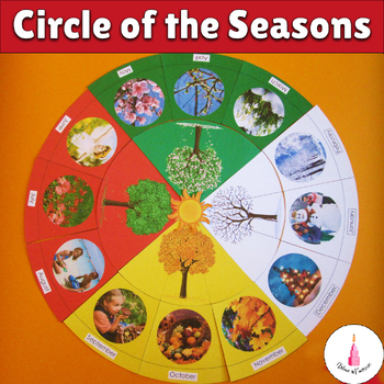 Preview of Seasons Sorting Activity Montessori Circle