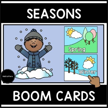 Preview of Seasons Sorting Boom Cards™ Distance Learning