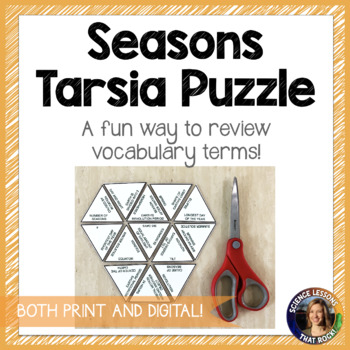 Preview of Seasons Tarsia Puzzle