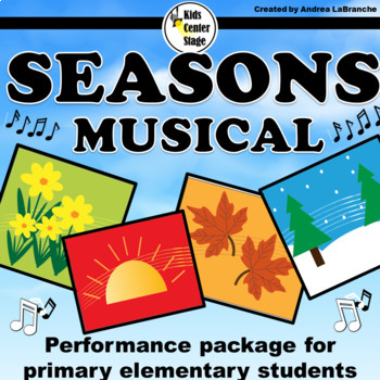Preview of Seasons Themed Musical Performance Script for Elementary Students