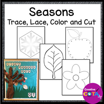 Preview of Bulletin Board Ideas Winter Spring Summer Fall Fine Motor Craft & Coloring Pages