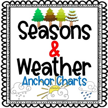 Preview of Seasons & Weather Anchor Charts