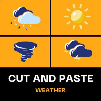 Preview of Seasons & Weather Science Unit Worksheets& Activities Kindergarten &Cut and Past