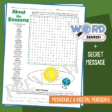 Earth's Tilt Seasons Word Search Orbit, Rotation Revolutio