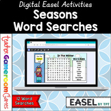 Seasons Word Search Easel Activity