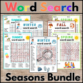Seasons Word Search Puzzle Activity Bundle