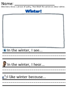 Seasons Writing by WeUsAllEd | TPT