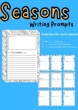 creative writing ideas for seasons