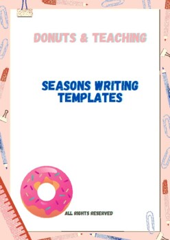 Preview of Seasons Writing Templates