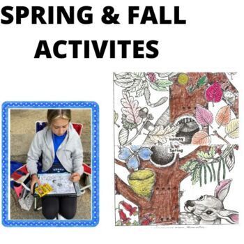 Preview of Seasons Activities Habitat diorama, Seed lab and Earth Revolution Lab Word