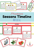 Seasons and Months Timeline Cards / Line of the Year Montessori