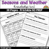 Seasons & Weather Kindergarten Knowledge Domain Worksheets