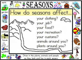 social studies lesson on seasons