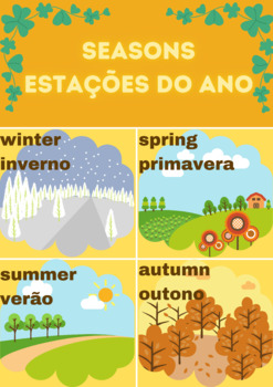 Preview of Seasons in English and Portuguese