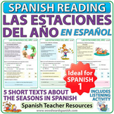 Seasons in Spanish Reading Activities - Las estaciones del año
