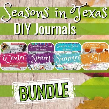 Preview of Seasons in Texas Activity Books | DIY Journaling | Winter Spring Summer Fall