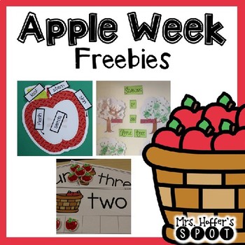 Preview of Apple Week Activities FREE