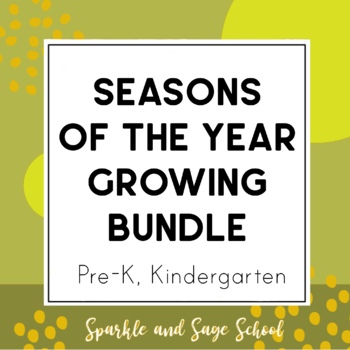 Preview of Seasons of the Year Growing Bundle of Printable Worksheets