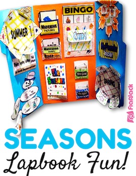 Preview of Seasons of the Year Lapbook File Folder Fun