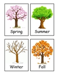 Seasons of the Year Matching Game Activity (for PreK, ESL,
