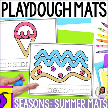 Summer Playdough Mats for Kids - Views From a Step Stool