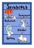 Seasons poster Frozen olaf theme