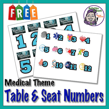 Middle School Classroom Decoration Seat Desk Numbers Medical