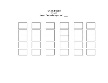 Seating Chart by Erica Alvarez | TPT