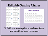 Seating Chart 6 Versions Completely Editable