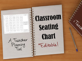 Classroom Seating Chart- *Editable!* for Any Classroom!