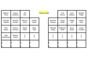 Preview of Seating Chart Randomizer