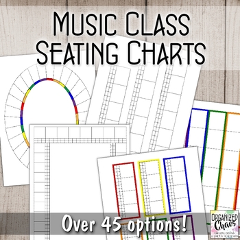 Preview of Seating Chart Set- Music