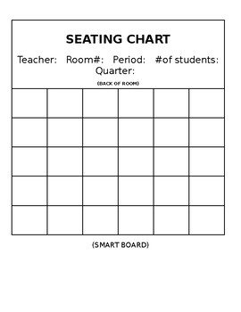 Seating Chart Template by Team Tussing Sine Me Up for Math | TPT