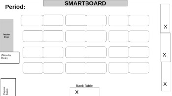 Seating Chart Template, Google Slide by Maria McCombie | TPT