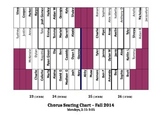 Seating Chart for Choral Risers