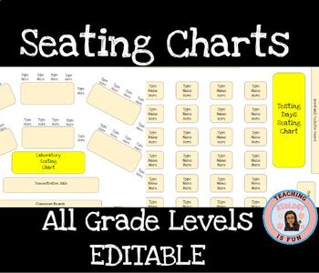 Preview of Seating Charts Editable Google Slides Back To School Classroom Management