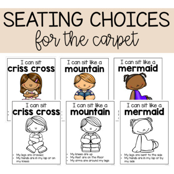 Preview of Seating Choices for Carpet Time | Flexible Seating
