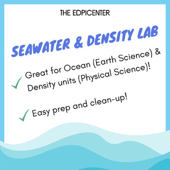 Preview of Seawater and Density Science Lab