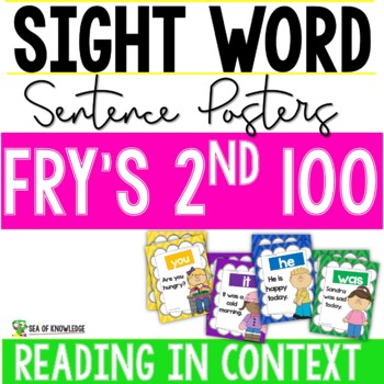 Preview of Sight Word Sentence Posters - Fry's Second 100