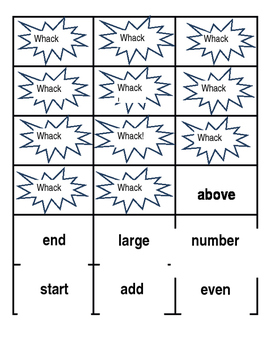 Preview of Second 100 Sight Word Whack