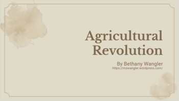Preview of Second Agricultural Revolution PowerPoint and Teacher Notes