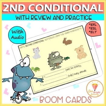 Preview of Second Conditional | 2nd Conditional | BOOM Cards | Distance Learning