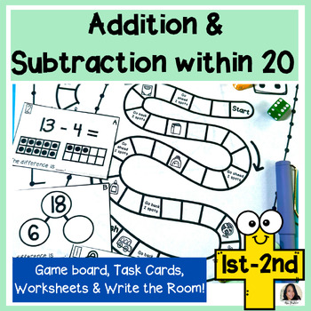 Preview of 1st-2nd Grade Addition & Subtraction within 20 Activities, Games, & Worksheets