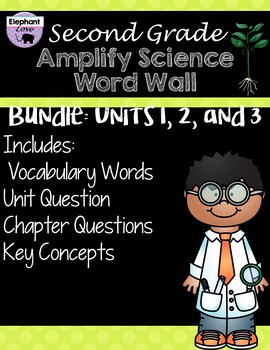 Preview of Second Grade: Amplify Science Focus Wall- Unit 1,2, and 3