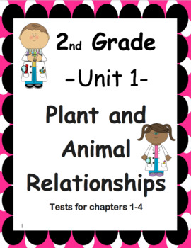 Preview of Second Grade, Amplify Science Unit 1, Tests for Chapters 1-4 BUNDLE!