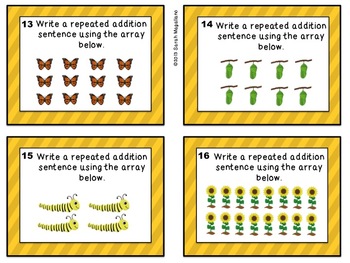 Arrays Math Task Cards: Second Grade by Sarah's STEAMers | TpT