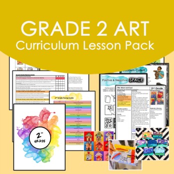 Preview of Second Grade Art Curriculum Lesson Pack